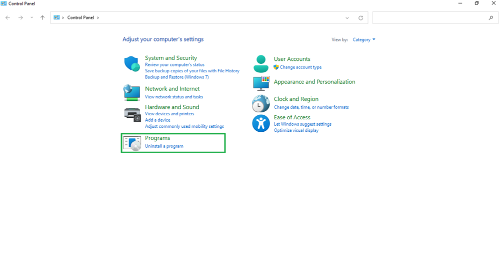 go to programs from the control panel for the file is corrupted and cannot be opened powerpoint