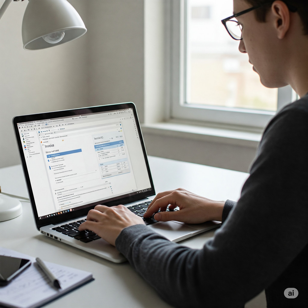 how to make invoices on word