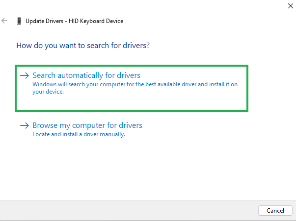 Automatically updating drivers