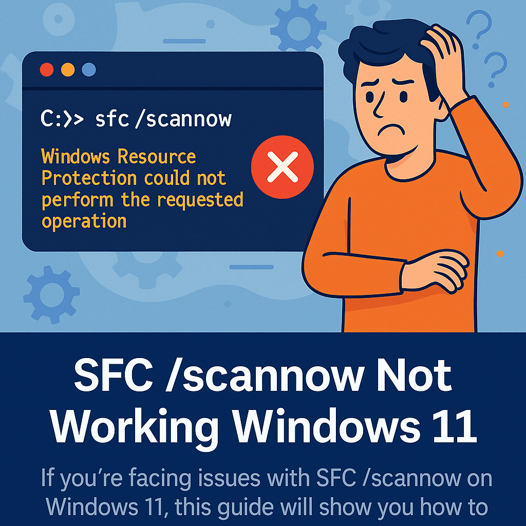 sfc /scannow not working Windows 11