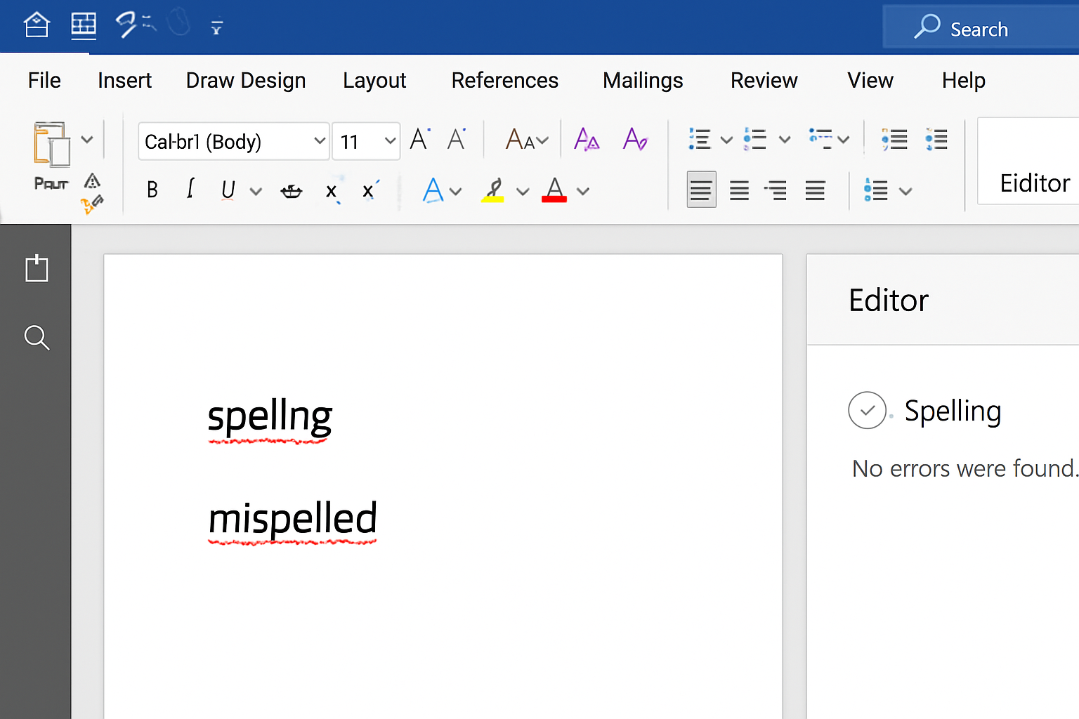 spell check not working in Word