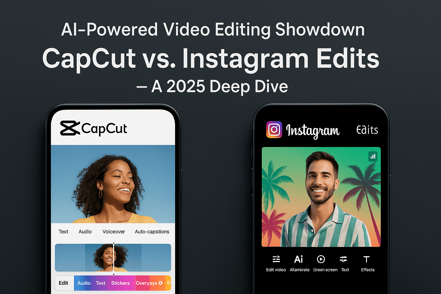 AI video editing capcut vs instagram edits